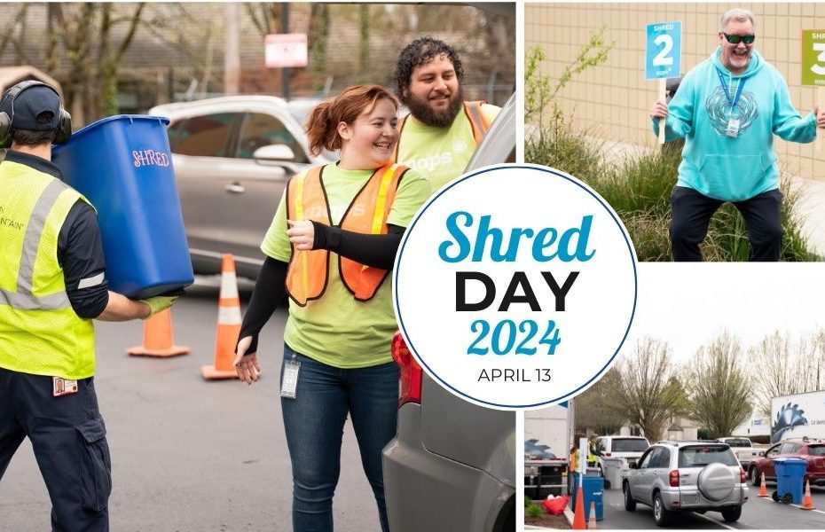 Going green? Add Shred Day to your April calendar!